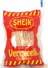 Sheik vermicelli  sawine 200g packaged in clear plastic with Red and Yellow labeling 
