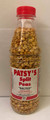 Patsy's Split Peas "Salted" 400 grams packaged in a plastic bottle with Red and White labeling.