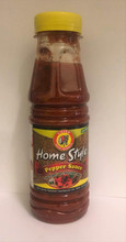Chief Home Style Pepper Sauce 10 fl.oz. packaged in a plastic bottle with brown and green labeling. 