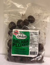 Paula's Amchar Plums 170 grams 
Delicious Treat packaged in clear plastic with a Green Label 