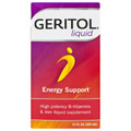 Geritol Liquid 12 fl oz

Rectangle box wit Red, Orange and Purple packaging 