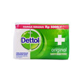 Dettol Original Bar Soap 125 grams

 bar of soap wrapped in Green and White packaging 