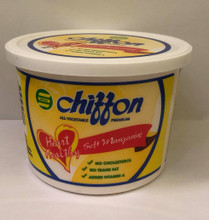 Chiffon Soft Margarine 454 Grams

Yellow and White Tub of Margarine 