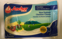 Anchor New Zealand Cheddar Cheese 500 grams 

Blue and Green plastic packaging 