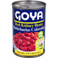 Goya Red Kidney Beans 15.5 oz. in a can with Blue and White labeling 