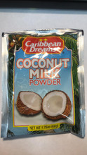 Caribbean Dreams Coconut Milk Power 1.76oz in a Silver and Blue plastic packet 