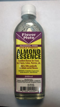 Almond essence in glass bottle 