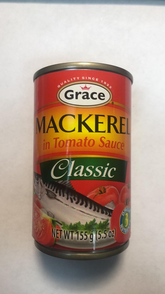 Grace Mackerel in Tomato Sauce 5.5 oz Caribbean Supercenter