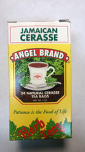 Jamaican Cerasse tea in a Yellow and White box 