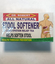 Stool Softener Tea in a White and Green box 