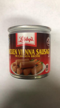 Chicken Vienna Sausages in a can with Red labeling 