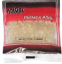 Isinglass in a plastic packet 