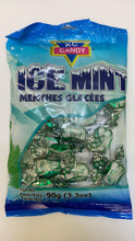 Ice mints individually wrapped in plastic packet 