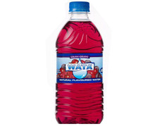 Cranberry water in plastic bottle 