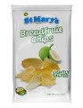 Breadfruit chips in white packet 