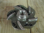 Goulds 3196 ST 5 vane imp, 1x1.5x6,  4.55" dia.316ss P#076781 patt 56206   ML0502138