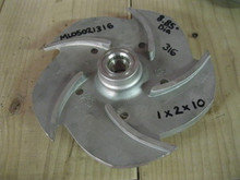 Goulds 3196 MT 5 vane imp, 1x2x10, 316ss, P#B10009 patt 56381  ML05021316