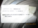 Worthington Impeller 6CNG104 A-20 23603 DIA 11.88