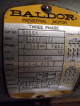 Baldor motor 3 phase cat no. M3558 2 hp 208-230/460 volts RM1014225