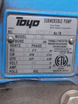 Toyo sub pump DL-3B  B-10330745 460 v 4.1 amp 3 phase RM11092213