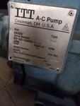 Allis Chalmers pump 4x3x9 CI  9"imp  S/N 99-46-48562-1-1F type 200 RM12132211