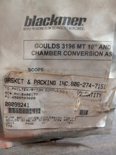 Blackmer for goulds 3196 MT pump back cover conversion for 10"  316ss P# 099241 RM0214235