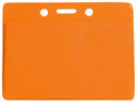 1820-2005 - Badge Holder Horizontal Orange 100 Per Pack