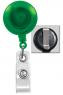 2120-3604 - Retractable Badge Reel Translucent Green 100 Per Pack
