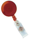 2120-3606 - Retractable Badge Reel Translucent Red 100 Per Pack