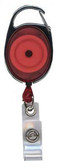 2120-7056 - Retractable Badge Reel Translucent Red 100 Per Pack