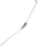 2130-1008 - Plastic Chain Bead Size 2.5 mm White 500 Per Pack