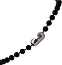 2130-4001 - Plastic Chain Bead Size 4 mm Black 500 Per Pack