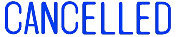 Pre-Inked Stamp--Cancelled
