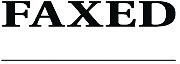 Pre-Inked Stamp--Faxed