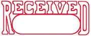 Pre-Inked Stamp--Received