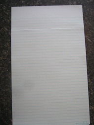 Green Litigation 14" ruled sheets, no holes