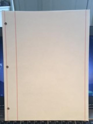 Conveyancing Paper, 11" 3 sets of red vertical lines