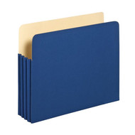 Vertical File Pockets 3.5" - Letter Blue