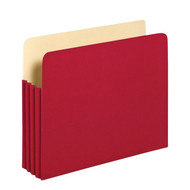 Vertical File Pockets 3.5" - Letter Red