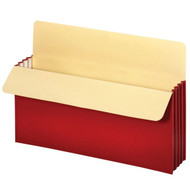 Vertical File Pockets 3.5" - Legal Red