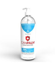 1 Litre / 32 oz CanPalm Hand Sanitizer W/Pump