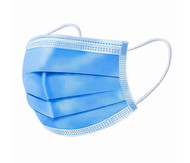 Disposable Three-Layer Face Mask - Blue  (case of 50)