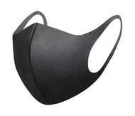 Lightweight Reusable Face Mask "BLACK" 12" x 5"