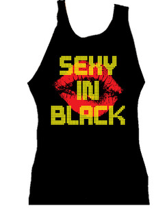 Womens Sexy In Black Tank Top