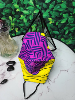 Violet Labyrinth Face Mask - Morocco - Outer Main View