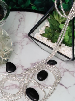 Ltd. Ed. Waist Beads - Platinum
 * sold in different length from 50” – 52” adornments.