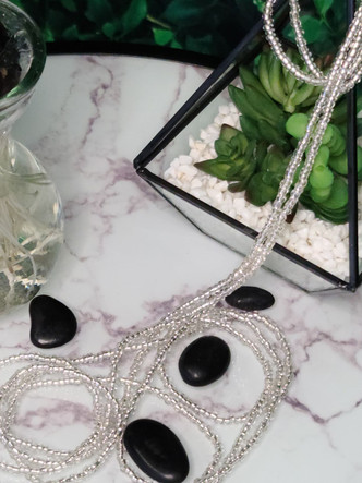Ltd. Ed. Waist Beads - Platinum
 * sold in different length from 50” – 52” adornments.