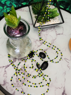 Ltd. Ed. Waist Beads - Jamaica Clear