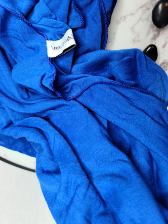 Light Jersey Knit Headwrap - Royal Blue