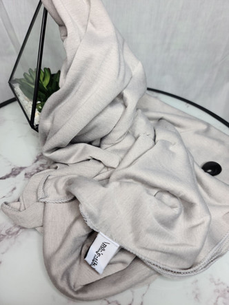 Light Jersey Knit Headwrap - Platinum / Heather Gray